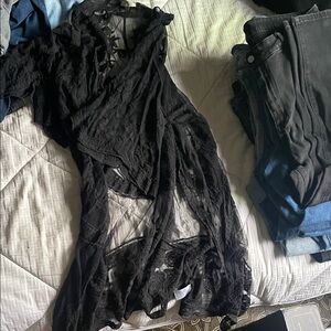 Polagram Black & White Lace Cardigan